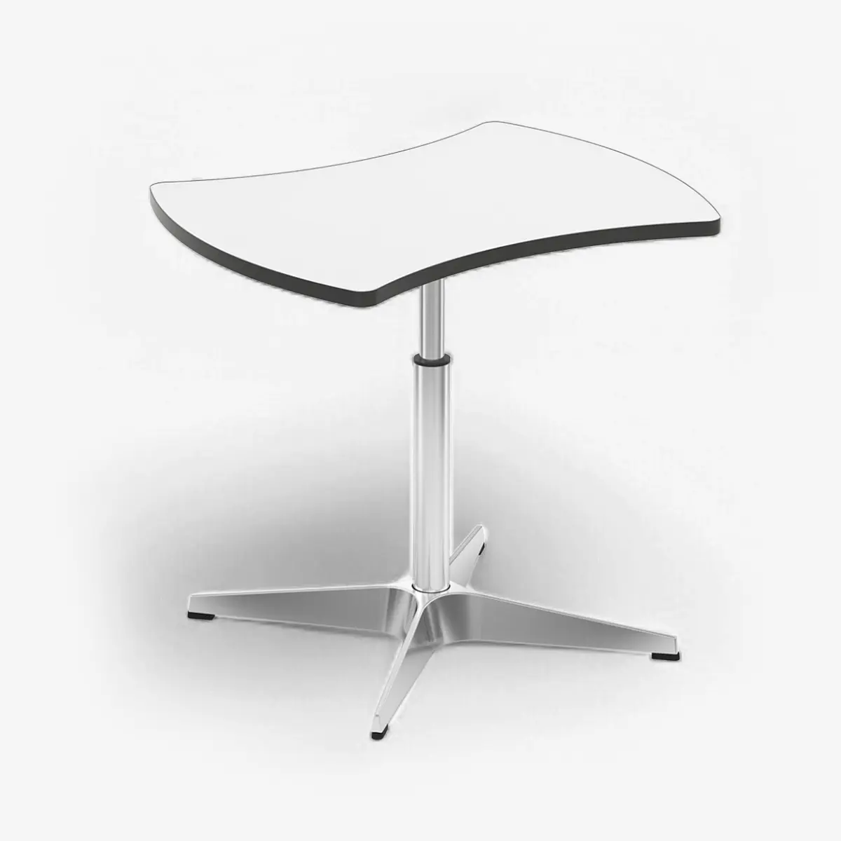 Höhenverstellbarer Beistelltisch | Gasdruckfeder 47-70 cm - 360° drehbare MDF-Platte - EN 1729 zertifiziert